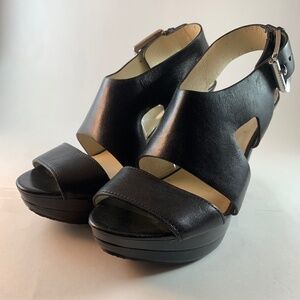 Michael Kors Carla Leather Platform Sandal
